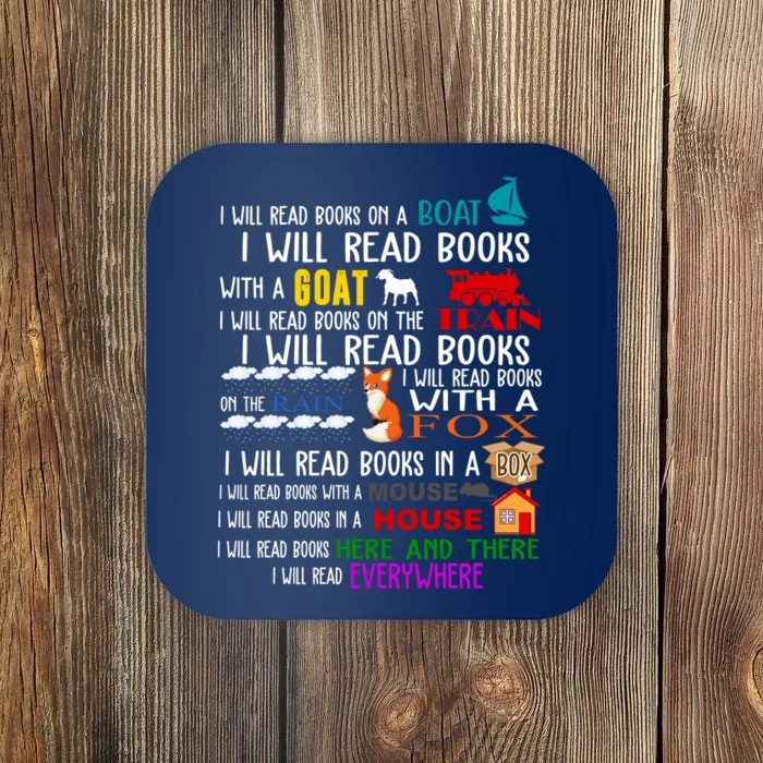 I Will Read Books Everywhere Coaster