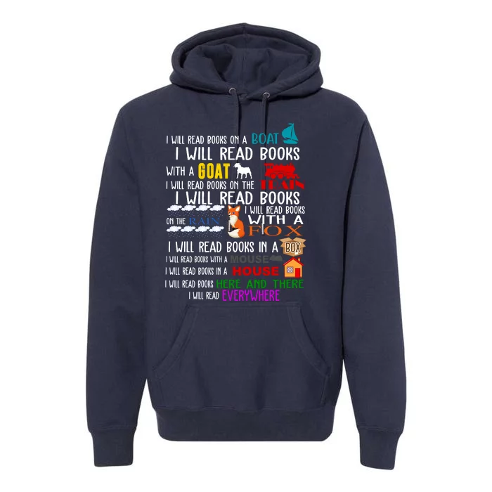 I Will Read Books Everywhere Premium Hoodie