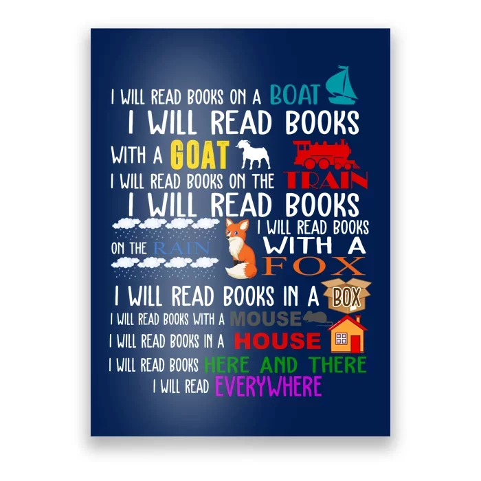 I Will Read Books Everywhere Poster