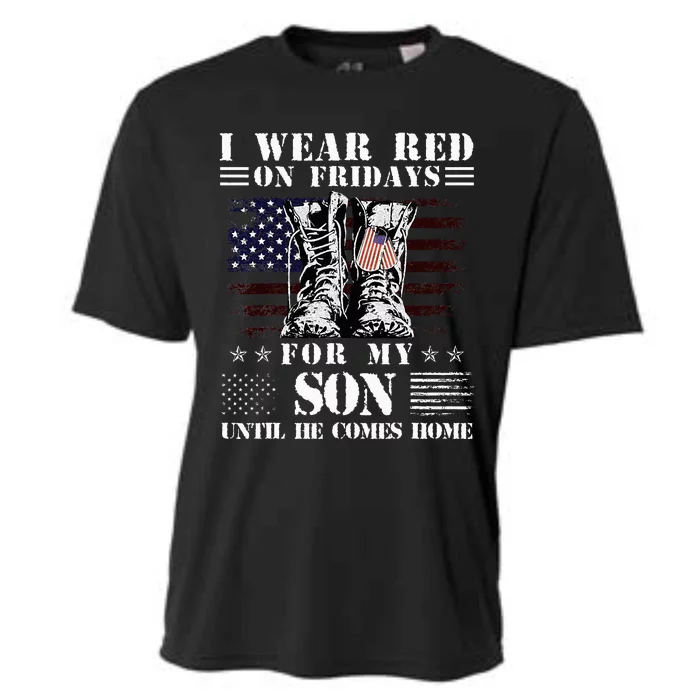 I Wear Red On Fridays For My SON Until He Comes Home Cooling Performance Crew T-Shirt