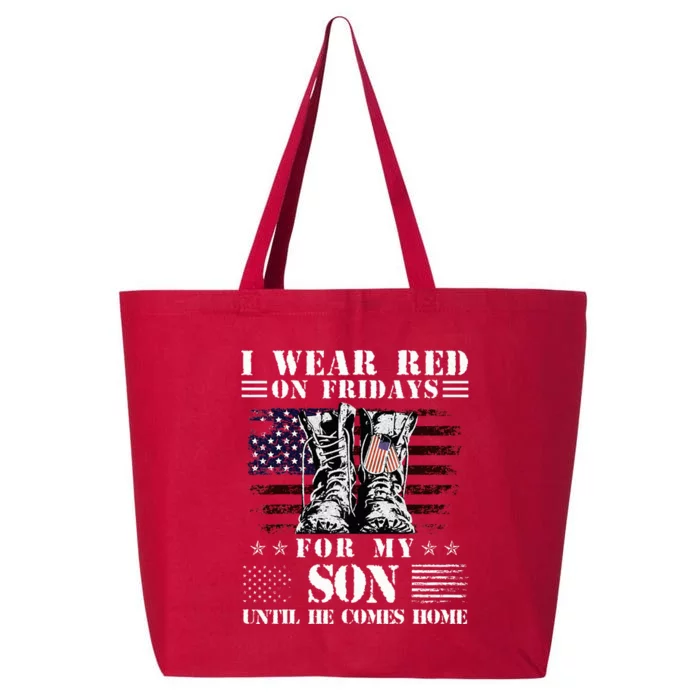 I Wear Red On Fridays For My SON Until He Comes Home 25L Jumbo Tote