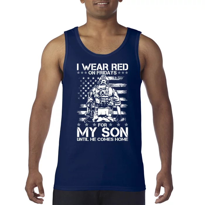 I Wear Red On Fridays For My Son Until He Comes Home Tank Top