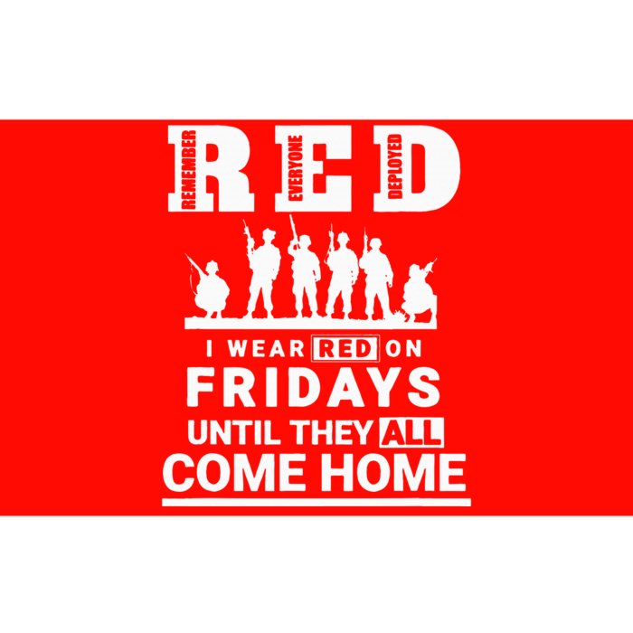 I Wear Red On Fridays Until They All Come Home Bumper Sticker