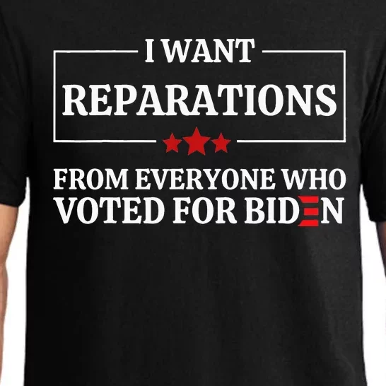 I Want Reparations From Everyone Who Voted For Biden Pajama Set