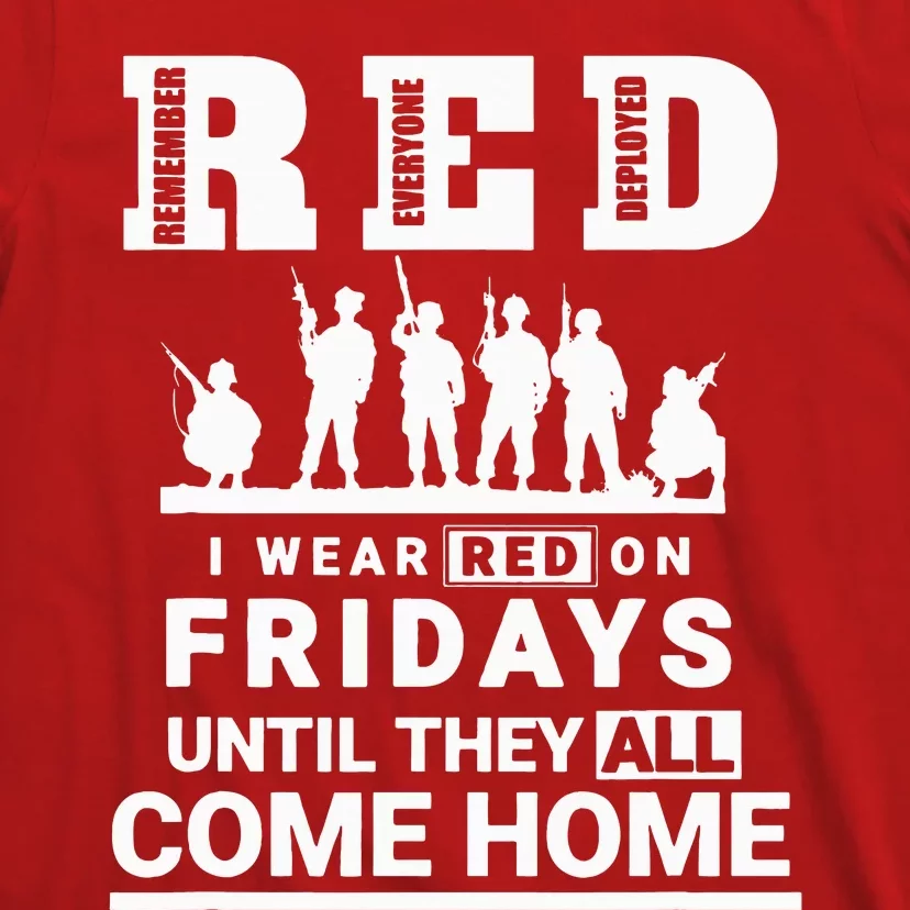 I wear Red On Fridays Until They All Come Home T-Shirt