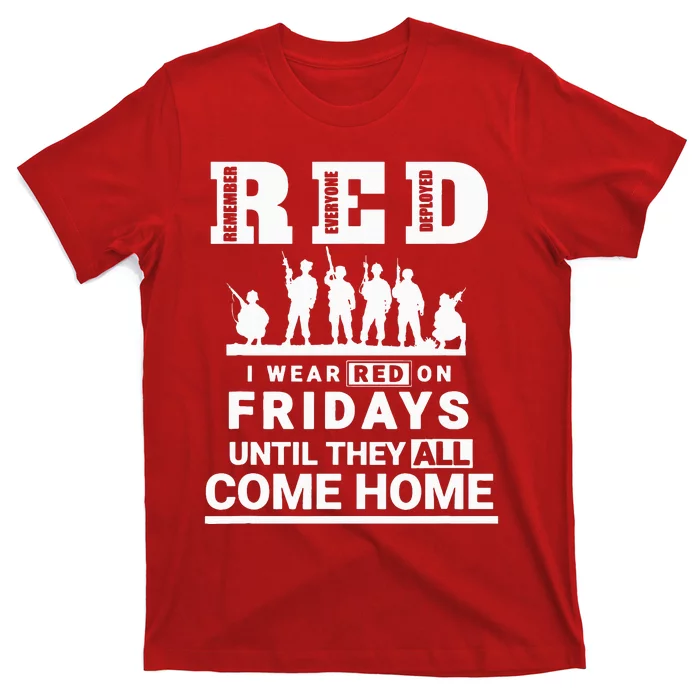 I wear Red On Fridays Until They All Come Home T-Shirt