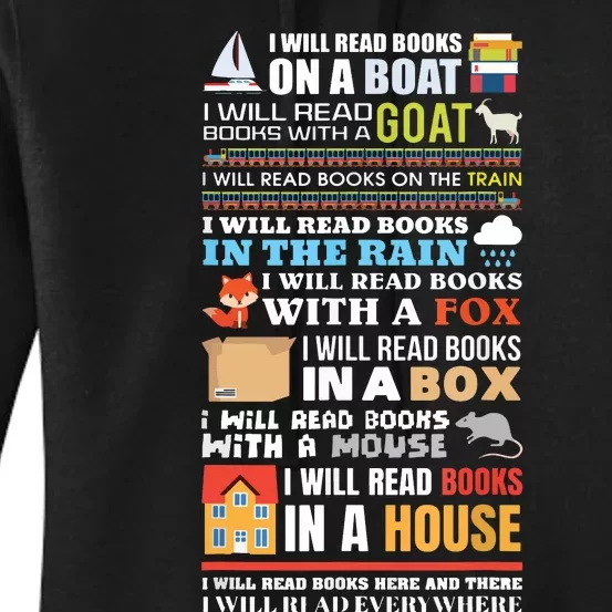 I Will Read Books On A Boat Reading ,Gift For Readers Women's Pullover Hoodie