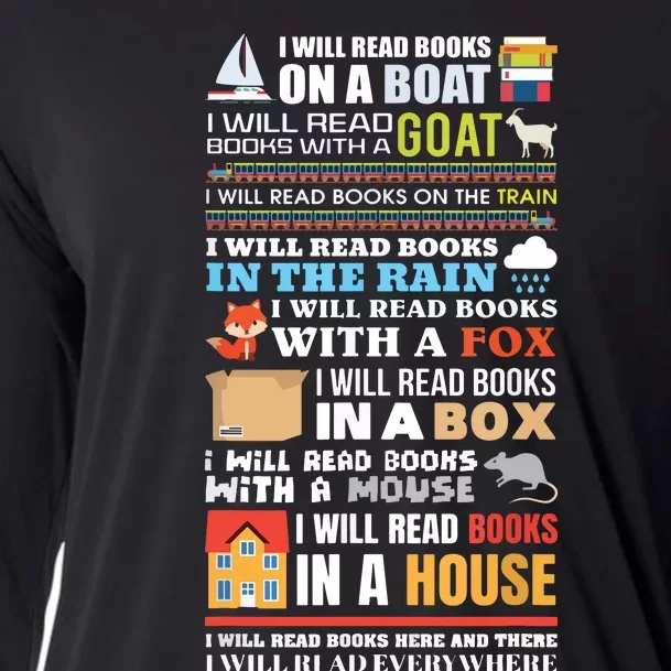 I Will Read Books On A Boat Reading ,Gift For Readers Cooling Performance Long Sleeve Crew