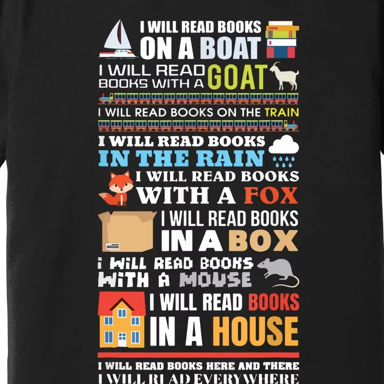 I Will Read Books On A Boat Reading ,Gift For Readers Premium T-Shirt