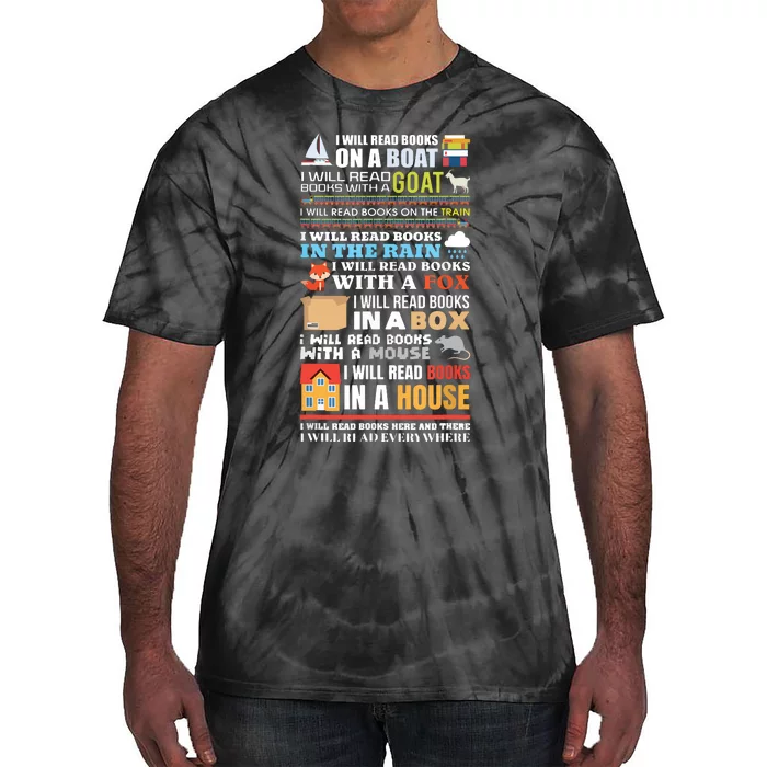 I Will Read Books On A Boat Reading ,Gift For Readers Tie-Dye T-Shirt