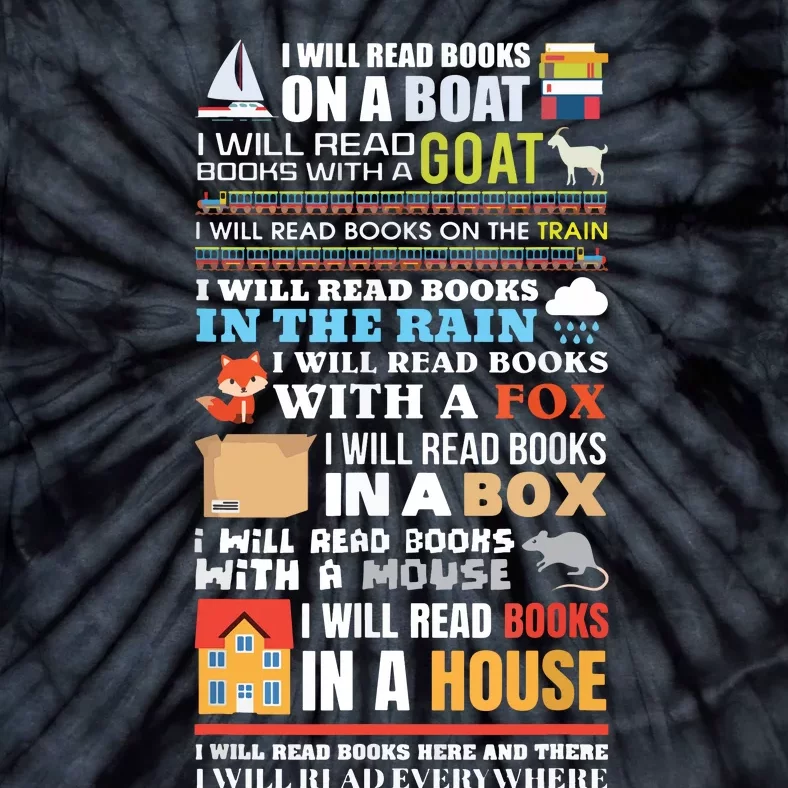 I Will Read Books On A Boat Reading ,Gift For Readers Tie-Dye T-Shirt