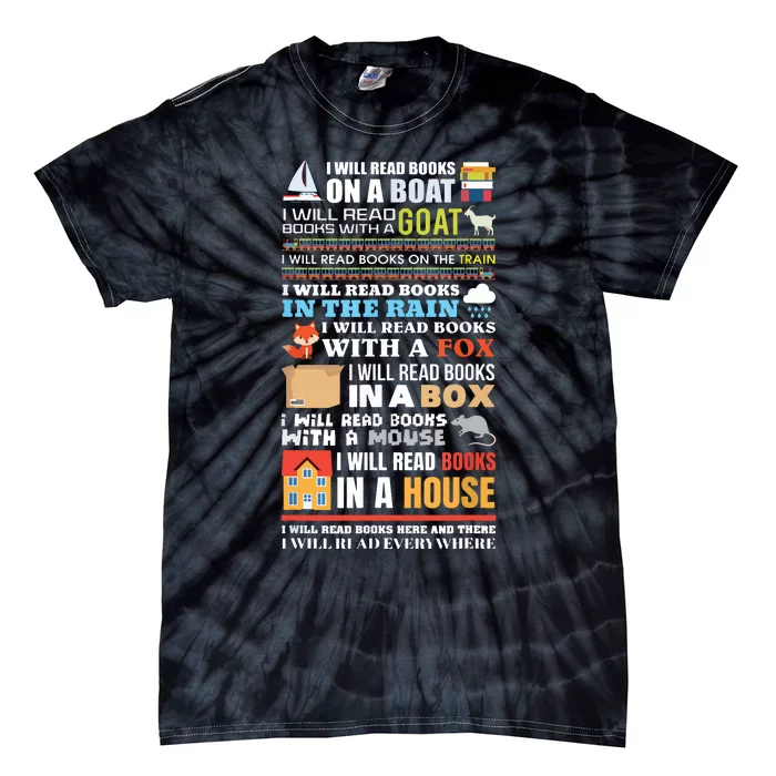 I Will Read Books On A Boat Reading ,Gift For Readers Tie-Dye T-Shirt