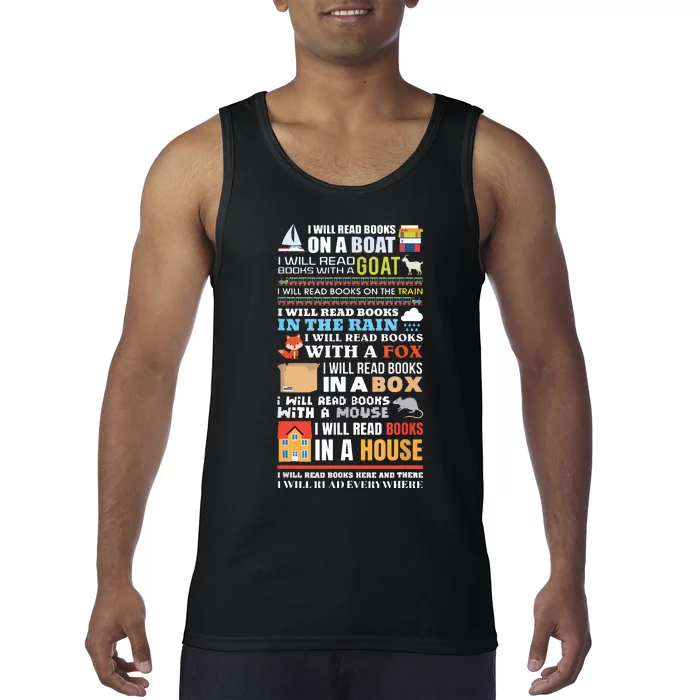 I Will Read Books On A Boat Reading ,Gift For Readers Tank Top