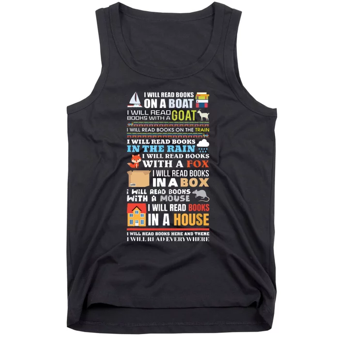 I Will Read Books On A Boat Reading ,Gift For Readers Tank Top