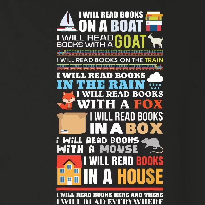 I Will Read Books On A Boat Reading ,Gift For Readers Toddler Long Sleeve Shirt