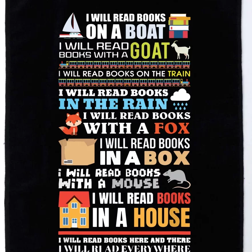 I Will Read Books On A Boat Reading ,Gift For Readers Platinum Collection Golf Towel