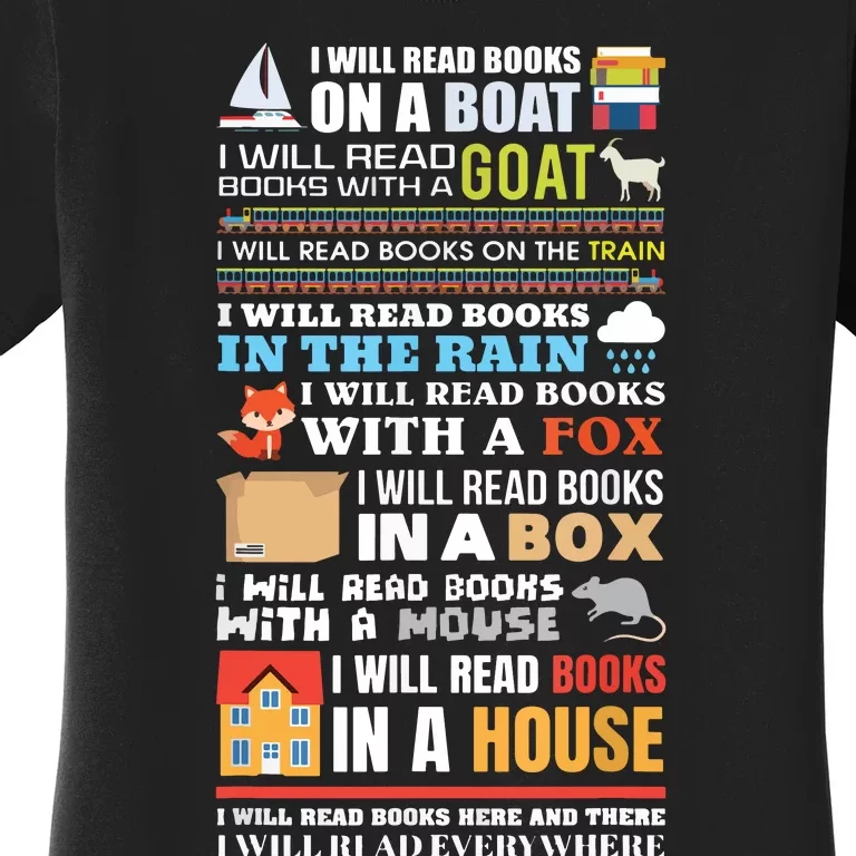 I Will Read Books On A Boat Reading ,Gift For Readers Women's T-Shirt