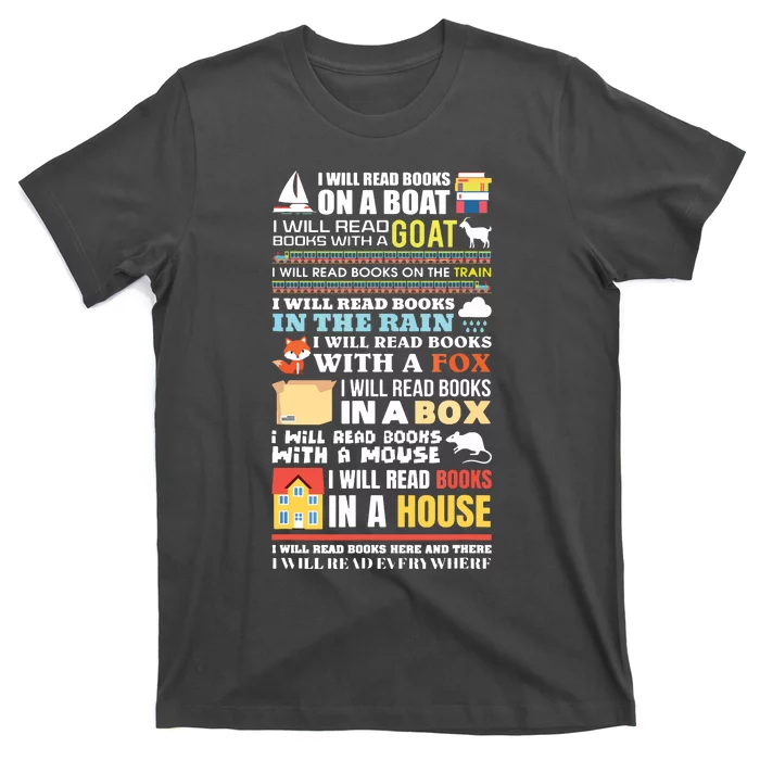 I Will Read Books On A Boat Reading Gift For Readers T-Shirt