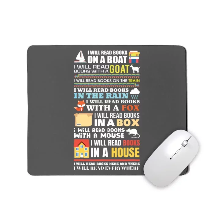 I Will Read Books On A Boat Reading Gift For Readers Mousepad