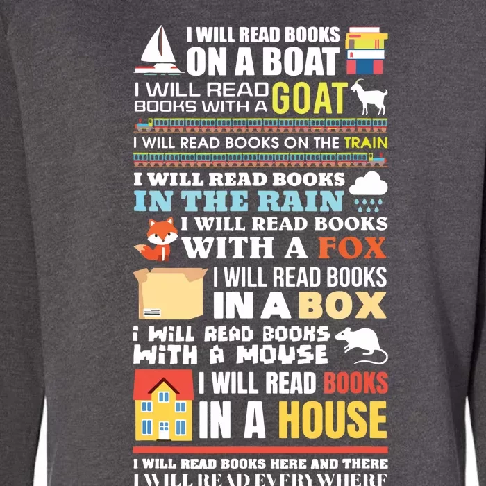 I Will Read Books On A Boat Reading Gift For Readers Womens California Wash Sweatshirt