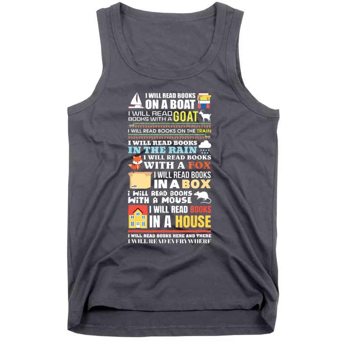 I Will Read Books On A Boat Reading Gift For Readers Tank Top