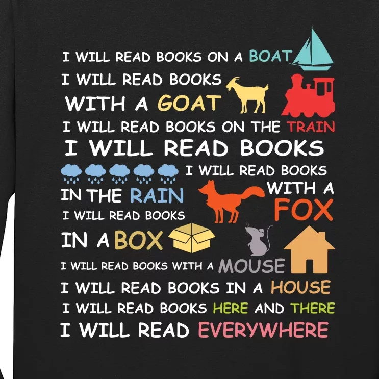 I Will Read Books Everywhere Reading Gifts For Book Lovers Long Sleeve Shirt