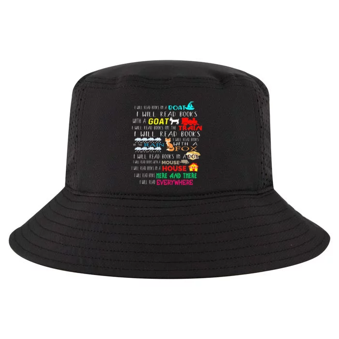 I Will Read Books On A Boat & Everywhere Reading Cool Comfort Performance Bucket Hat