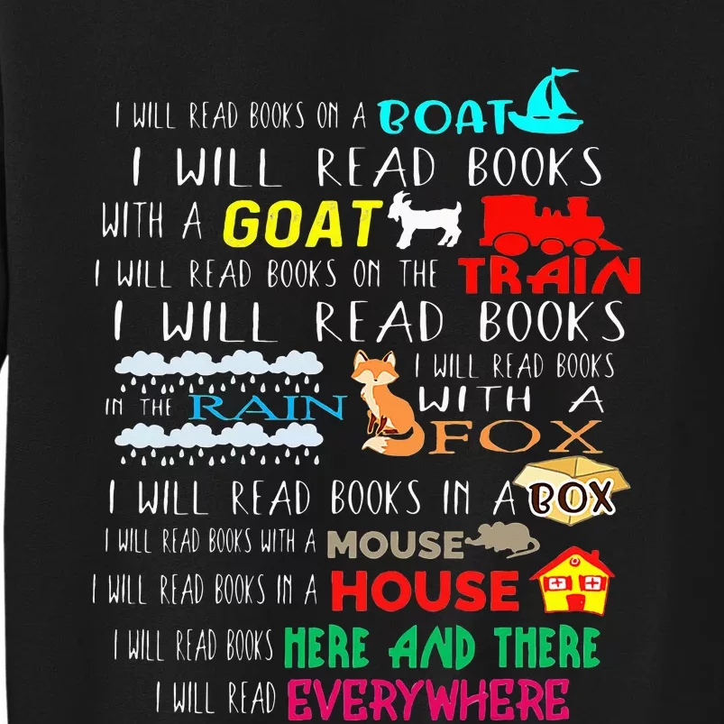 I Will Read Books On A Boat & Everywhere Reading Sweatshirt