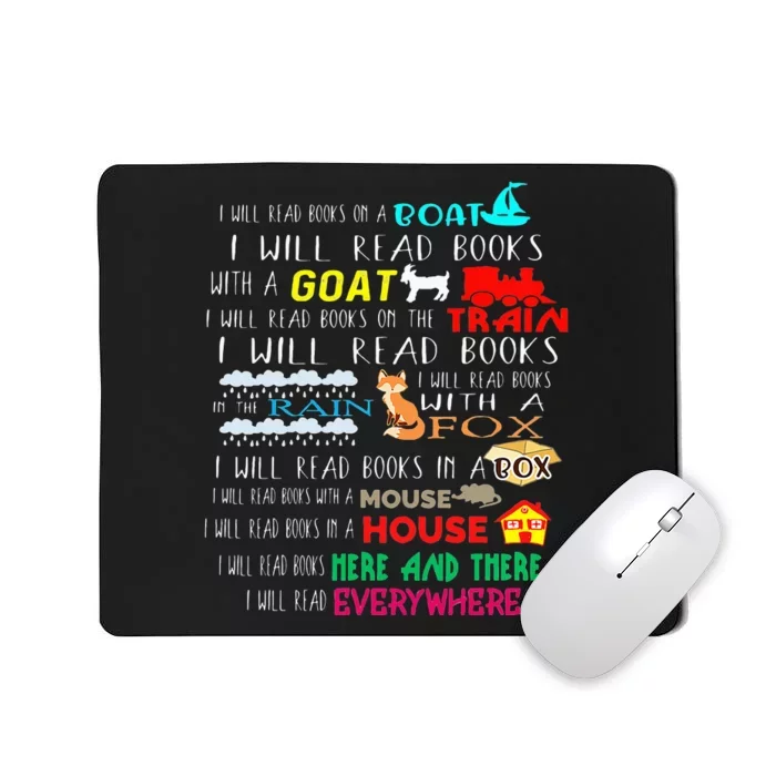 I Will Read Books On A Boat & Everywhere Reading Mousepad