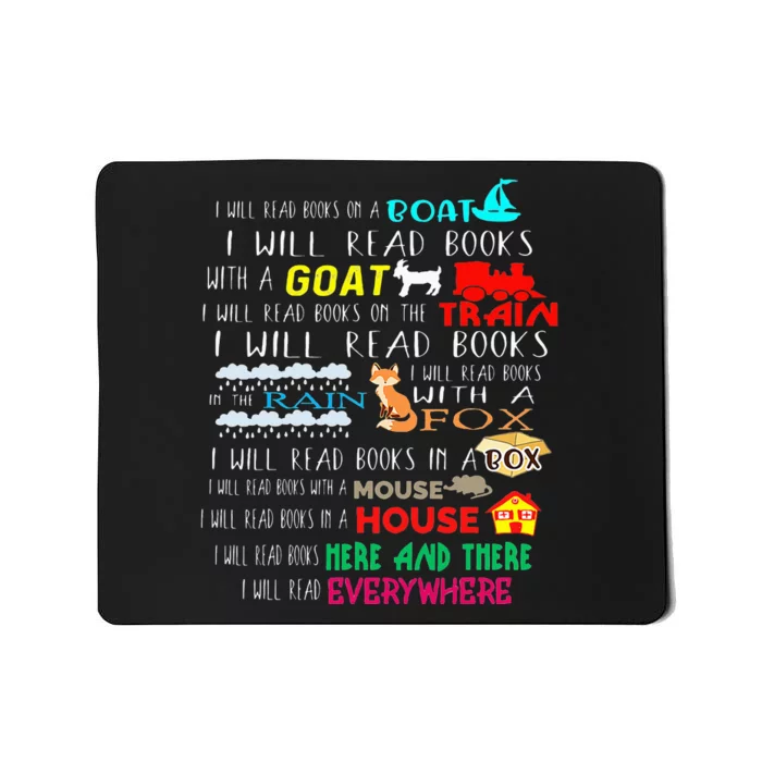 I Will Read Books On A Boat & Everywhere Reading Mousepad