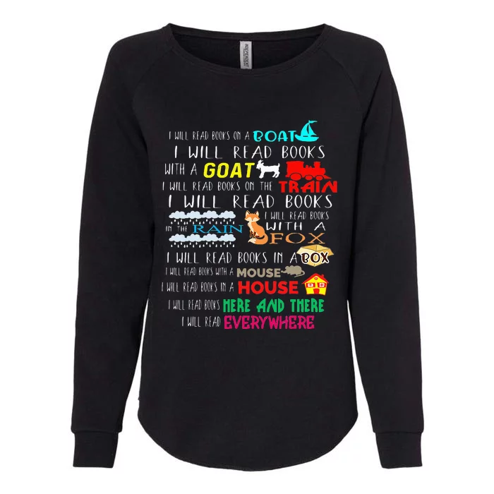 I Will Read Books On A Boat & Everywhere Reading Womens California Wash Sweatshirt