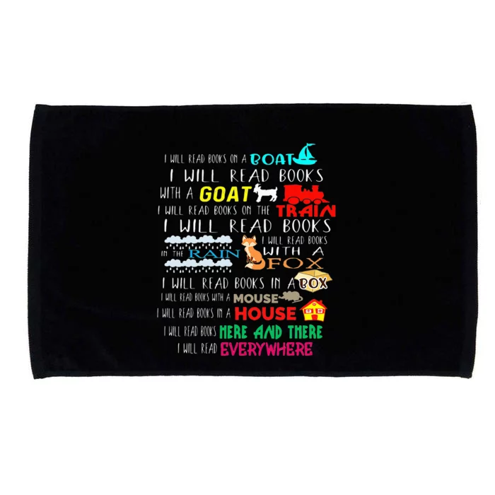 I Will Read Books On A Boat & Everywhere Reading Microfiber Hand Towel