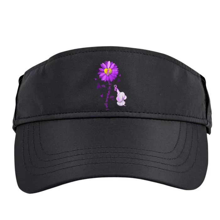 I Will Remember For You Elephant Alzheimers Awareness Adult Drive Performance Visor