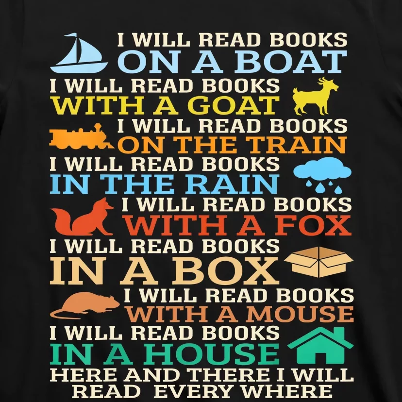 I Will Read Books On A Boat And Everywhere Reading Gifts T-Shirt