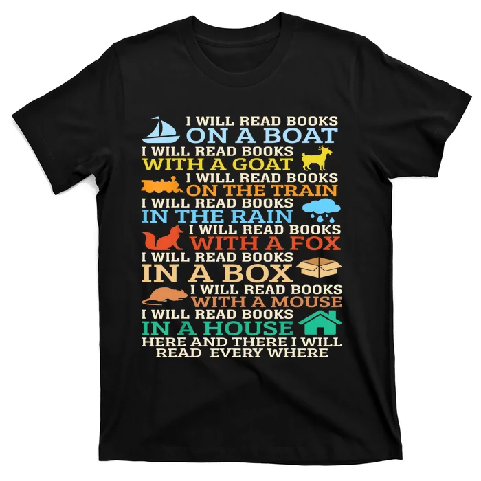 I Will Read Books On A Boat And Everywhere Reading Gifts T-Shirt