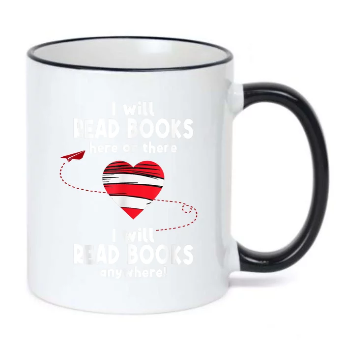 I Will Read Books Here And There I Will Read Books Anywhere Black Color Changing Mug