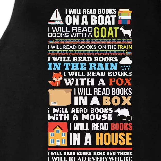 I Will Read Books On A Boat Reading Gift For Readers Ladies Tri-Blend Wicking Tank