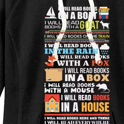 I Will Read Books On A Boat Reading Gift For Readers Women's Fleece Hoodie