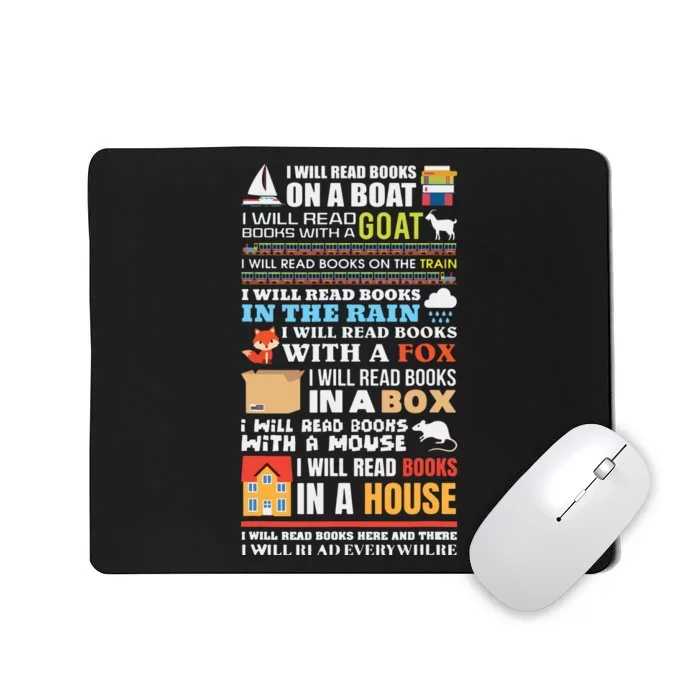 I Will Read Books On A Boat Reading Gift For Readers Mousepad