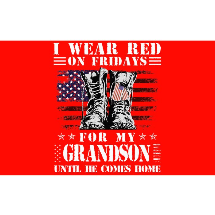 I Wear Red On Fridays For My GRANDSON Until He Comes Home Bumper Sticker