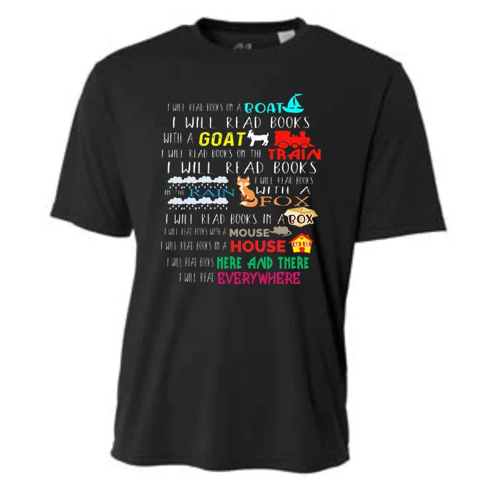 I Will Read Books On A Boat & Everywhere Reading Cooling Performance Crew T-Shirt