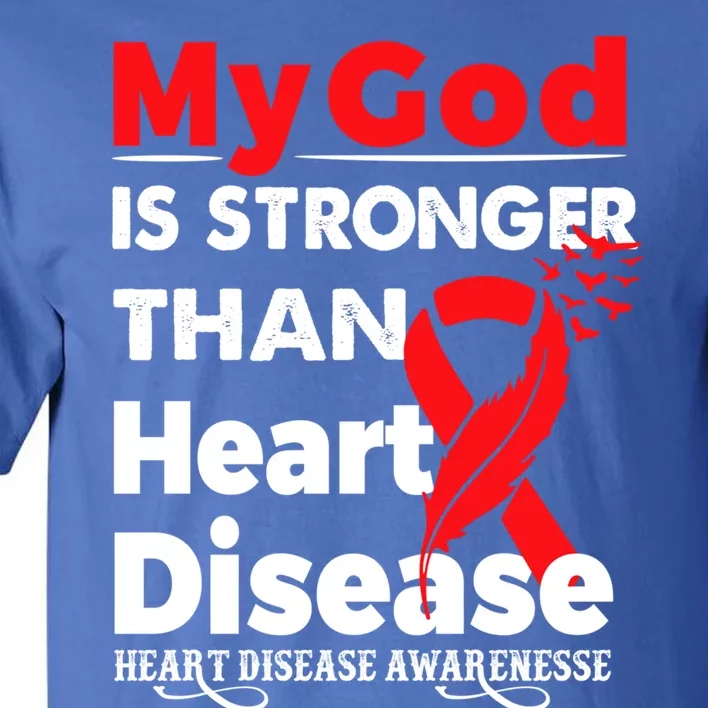 I Wear Red To Fight Heart Disease Awareness Month Gift Tall T-Shirt