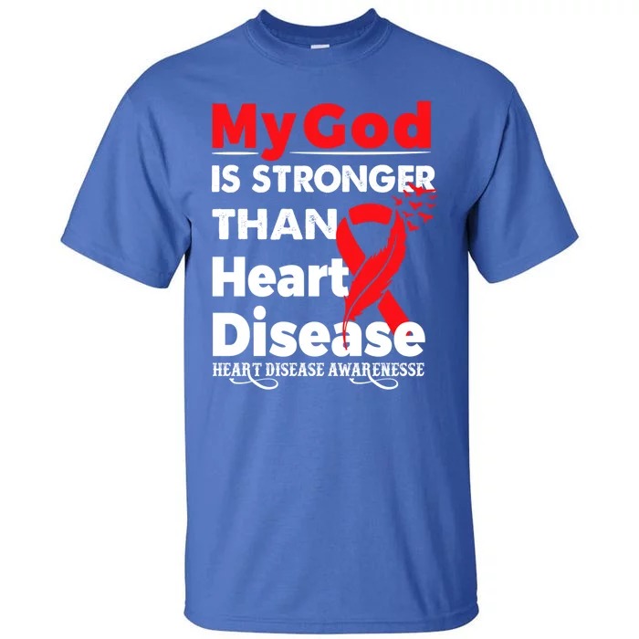 I Wear Red To Fight Heart Disease Awareness Month Gift Tall T-Shirt