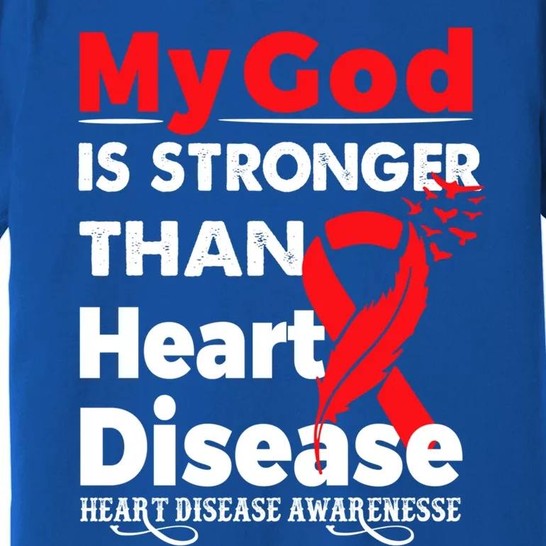 I Wear Red To Fight Heart Disease Awareness Month Gift Premium T-Shirt