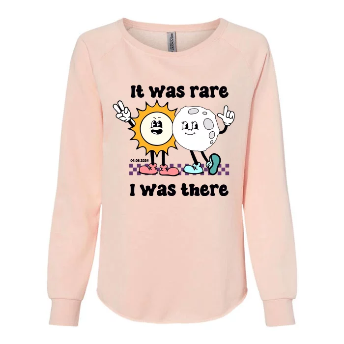 It Was Rare I Was There Solar Eclipse Womens California Wash Sweatshirt