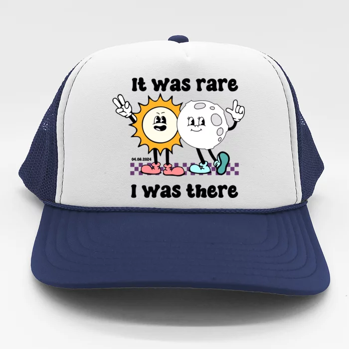 It Was Rare I Was There Solar Eclipse Trucker Hat