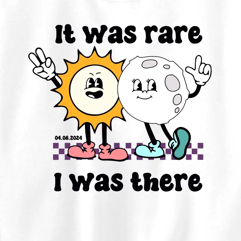 It Was Rare I Was There Solar Eclipse Kids Sweatshirt