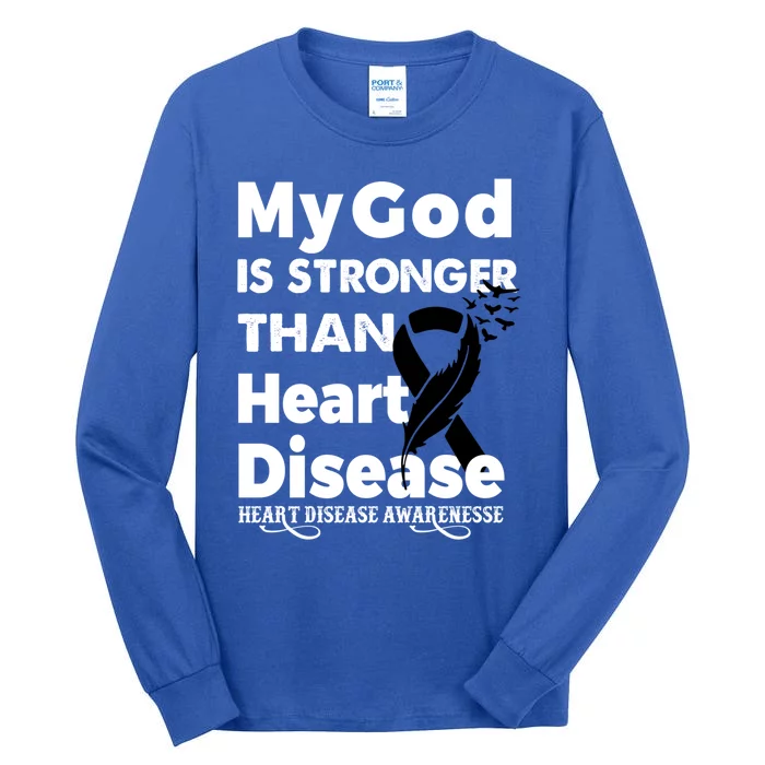 I Wear Red To Fight Heart Disease Awareness Month Cool Gift Tall Long Sleeve T-Shirt