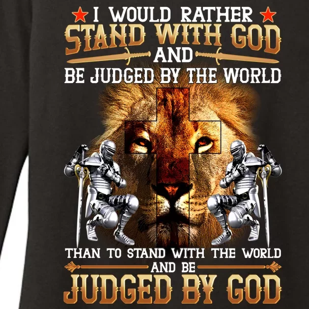 I Would Rather Stand With God Womens CVC Long Sleeve Shirt