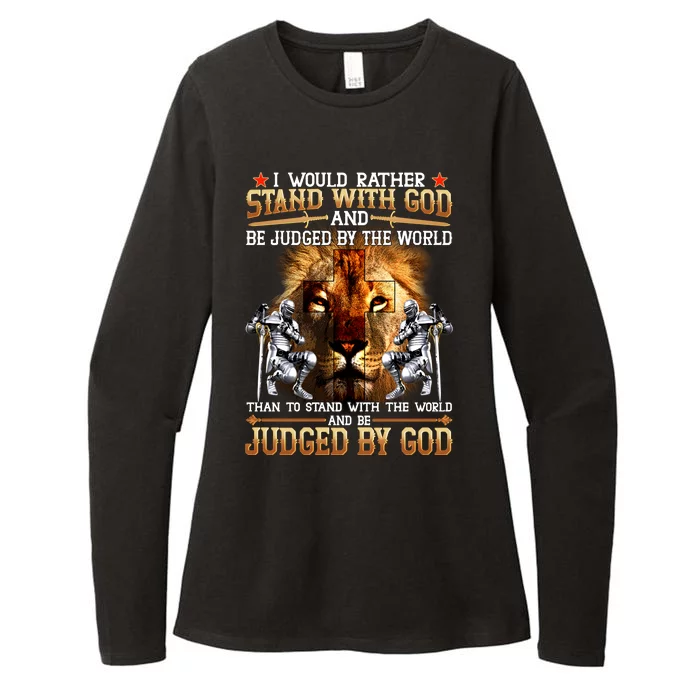 I Would Rather Stand With God Womens CVC Long Sleeve Shirt